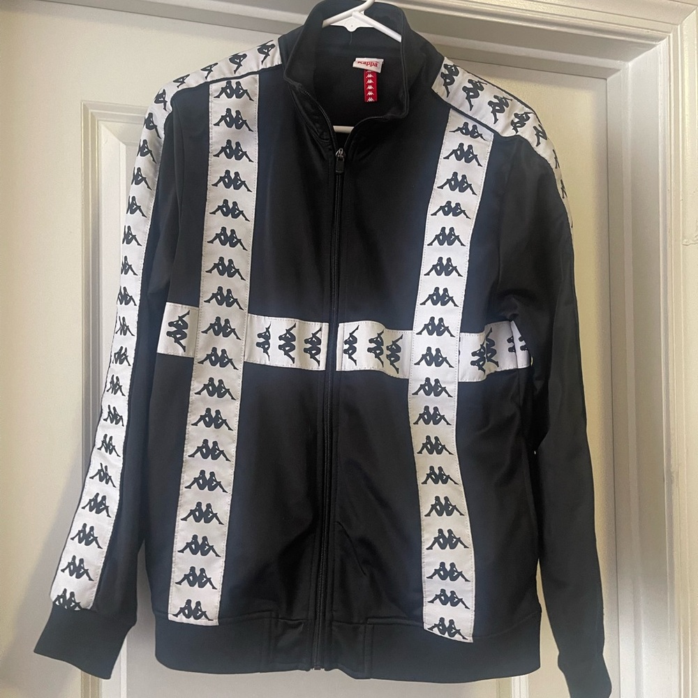 Kappa Black and White Track Jacket